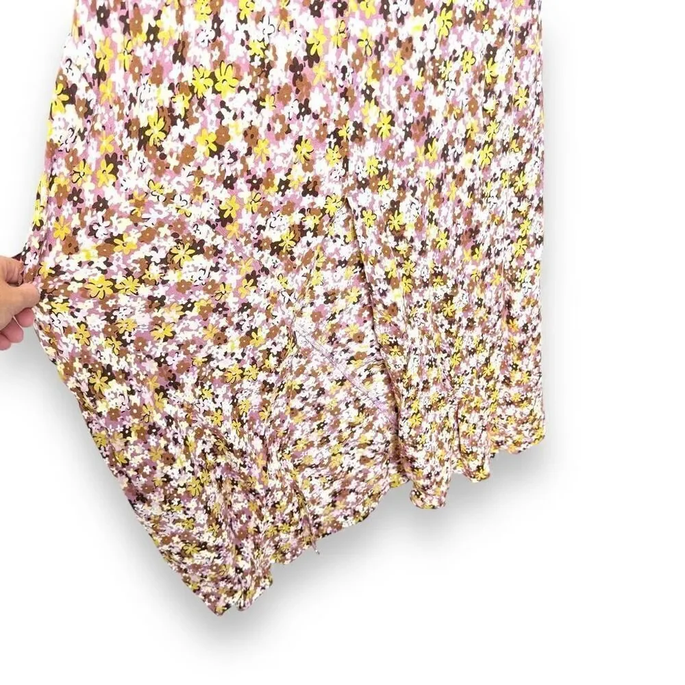 Faithfull Women's Natural Lusia Draped Floral-print Lenzingtm Ecoverotm Size XS